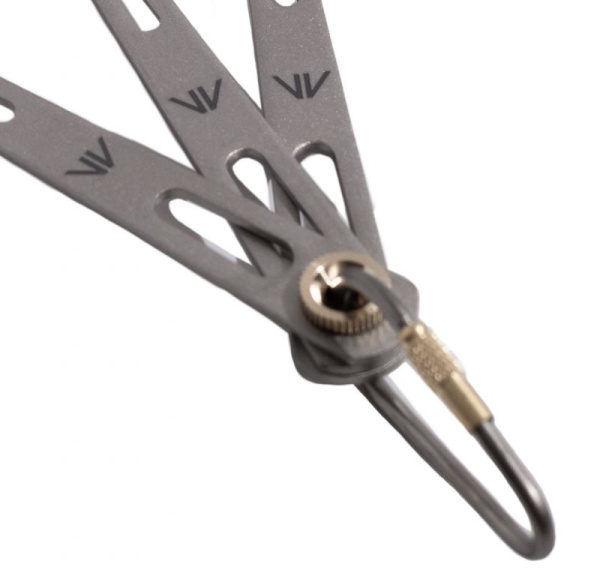 Набор ЛоВиНож GORAA 3-Piece Titanium Cultery Set (Титан, 185*37*25мм)
